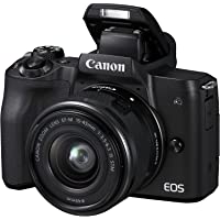 Los mejores  - Canon EOS M50 - Kit de cámara EVIL de 24.1 MP y vídeo 4K con objetivo EF-M 15-45mm IS MM (pantalla táctil de 3…